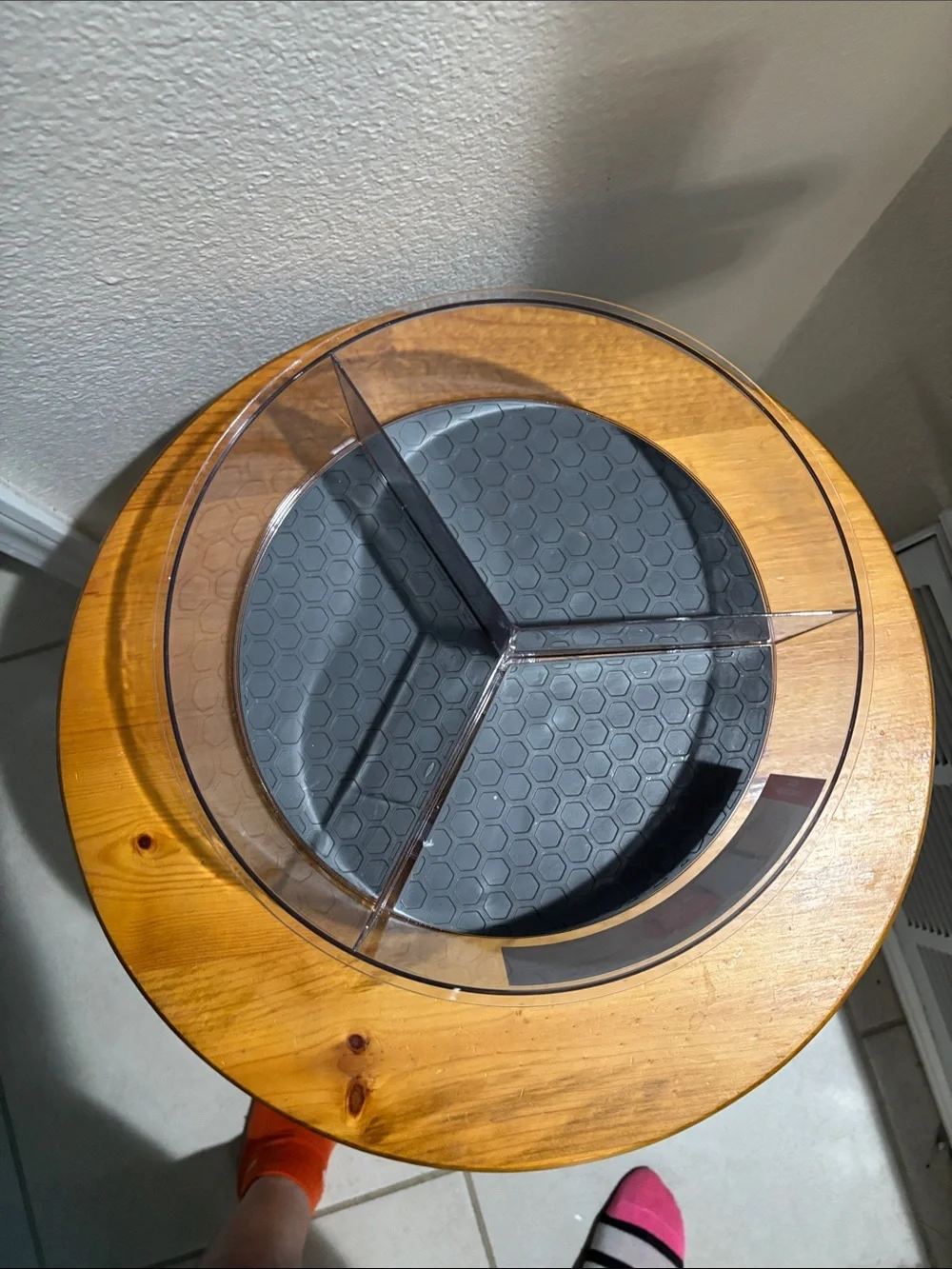 Lazy Susan 3-Section Rotating Organizer